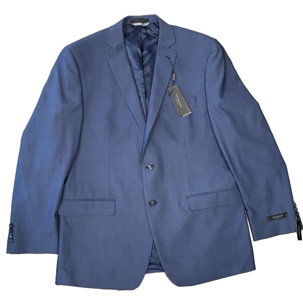 NWT Marc New York by Andrew Marc Navy Casselman Stretch Suit Jacket Size 44L